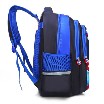 Lusy Store Spiderman Backpack Children Schoolbags Superhero Captain America Backpacks Boy B108 