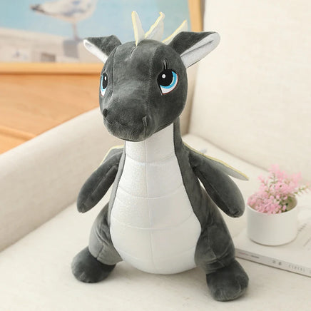 Giasnt Cute Flying Dinosaur Plush Toys Stuffed Animal Dragon Toy Dolls for Kids Gift grey