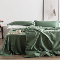 Liv-Esthete Romantic 100% Silk Bedding Set Mulberry Beauty Silk Bed Set Beauty Quilt Cover Pillowcase Double Queen King Sheet Lusy Store