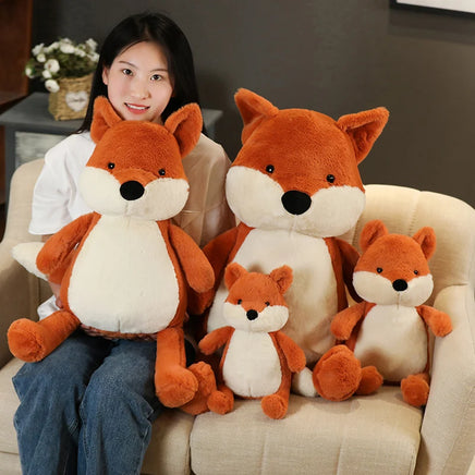 Lusy Store LLC Cute Plush Fox Toy Pillow Big Size Stuffed Animal Fox Soft Gift for Children Plush