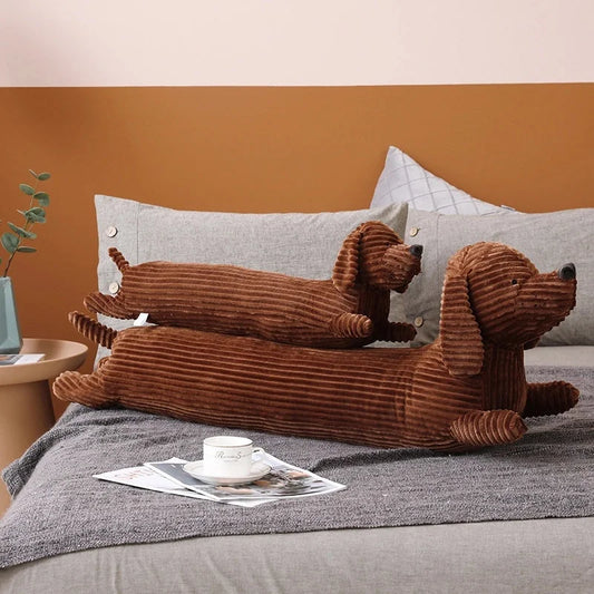 Lusy Store LLC Dachshund Dog Plush Pillow Lifelike Stuffed Throw Cushion for Sofa Chair Home Decoration Long Dog Pillow Gift Plush
