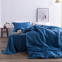 Liv-Esthete Romantic 100% Silk Bedding Set Mulberry Beauty Silk Bed Set Beauty Quilt Cover Pillowcase Double Queen King Sheet Lusy Store