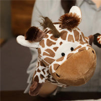 Giraffe Plush Toy Hand Puppet – Soft & Realistic Jungle Animal, 10.6" – Lusy Store 3 10.6"