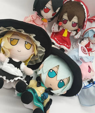 Lusy Store LLC TouHou Project Marisa Komeiji Koishi Hakurei Reimu Hon Meirin Hata no koko Cosplay Plush Doll Stuffed Gift Plush