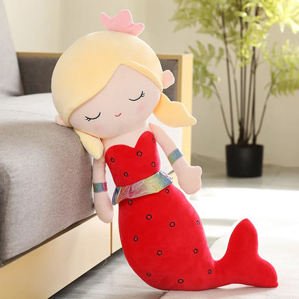 Large Mermaid High Quality Filled Cotton Stuffed Plush Toy Red