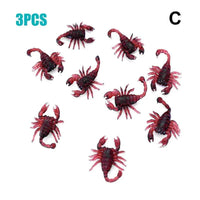 3pcs Halloween Decoration Toy Bug Action Figure Set Unique Sculpts Insects Educational Toy Playset Fun For Pranks Props Gift C CHINA
