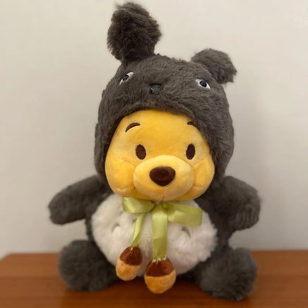 Lusy Store LLC Chubby Pooh Bear Anime Plush Doll Cosplay Totoro Stuffed Plush Kawaii Winnie the Pooh Plush Dolls Gifts Stuffed Animal