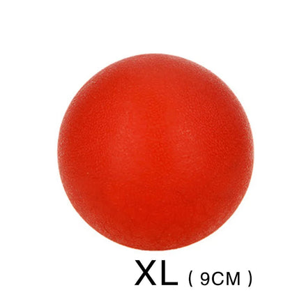 Rubber Dog Ball, Indestructible & Bite-Resistant, Chew Toy for Small to Extra-Large Dogs, Solid Red Red XL