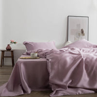 Liv-Esthete Romantic 100% Silk Bedding Set Mulberry Beauty Silk Bed Set Beauty Quilt Cover Pillowcase Double Queen King Sheet Lusy Store