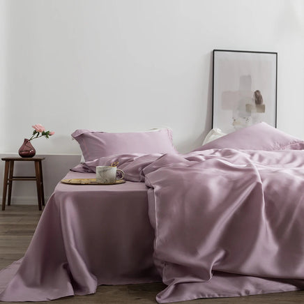 Liv-Esthete Romantic 100% Silk Bedding Set Mulberry Beauty Silk Bed Set Beauty Quilt Cover Pillowcase Double Queen King Sheet Lusy Store