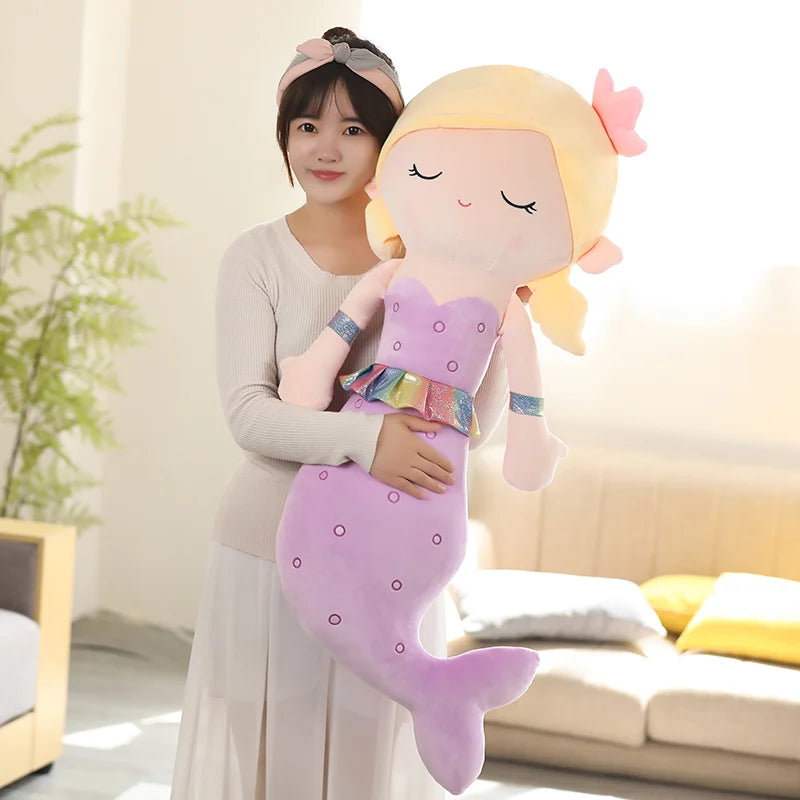 Lusy Store LLC Large Mermaid High Quality Filled Cotton Stuffed Plush Toy Plush