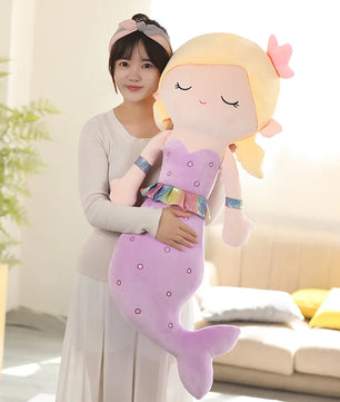 Lusy Store LLC Large Mermaid High Quality Filled Cotton Stuffed Plush Toy Plush