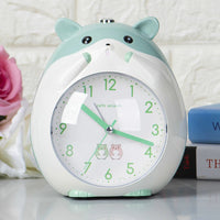Little Hamster Voice Alarm Clock With Silent Luminous Cute Electronic Alarm Clock For Children And Students green