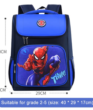 Spiderman Backpack Children Schoolbags Superhero Captain America Backpacks Boy B108
