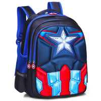 Lusy Store Spiderman Backpack Children Schoolbags Superhero Captain America Backpacks Boy B108 