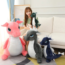 Lusy Store LLC Giasnt Cute Flying Dinosaur Plush Toys Stuffed Animal Dragon Toy Dolls for Kids Gift Plush