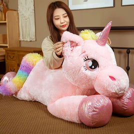 Lusy Store LLC Giant Unicorn Plush Toy &ndash; Soft Stuffed Animal &ndash; 18/24/31/39 inch &ndash; Lusy Store Plush