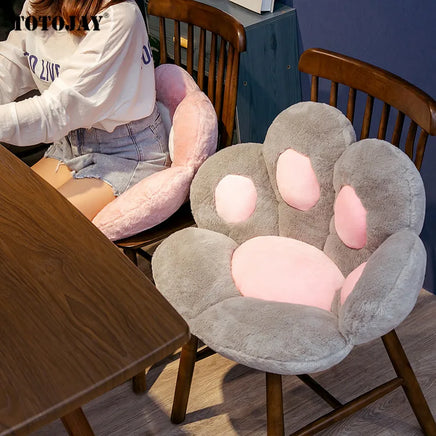 Lusy Store LLC Paw Pillow Animal Seat Cushion Stuffed Plush Sofa Indoor Floor Home Chair Decor Winter Children Girls Gift Plush