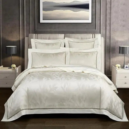 Premium Egyptian Cotton Jacquard Duvet Cover set Luxury Extra King US Queen King 4/6Pcs Bedding set Comforter Cover Bed sheet Lusy Store