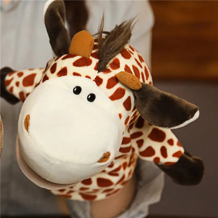 Giraffe Plush Toy Hand Puppet – Soft & Realistic Jungle Animal, 10.6" – Lusy Store 4 10.6"