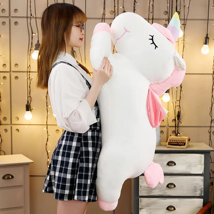 Lusy Store LLC Giant Unicorn Plush Toy Soft Stuffed Unicorn Soft Horse Toys For Children Girl Pillow Birthday Gifts Plush