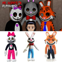 Mr. Hopp's Playhouse 2 Plush Toy Horror Game Plushie Mr Hopp Mr Stripes Miss Bo Stuffed Animal Tiger Rabbit Panda Fans Gift