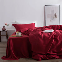 Liv-Esthete Romantic 100% Silk Bedding Set Mulberry Beauty Silk Bed Set Beauty Quilt Cover Pillowcase Double Queen King Sheet Lusy Store
