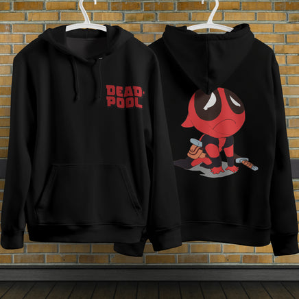 Deadpool Hoodie Casual Clothing Fashion Black Hoodie Cotton Long Sleeve Hooded Pullover Personality Streetwear 5