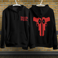 Deadpool Hoodie Casual Clothing Fashion Black Hoodie Cotton Long Sleeve Hooded Pullover Personality Streetwear 6