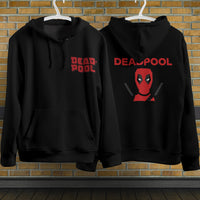 Deadpool Hoodie Casual Clothing Fashion Black Hoodie Cotton Long Sleeve Hooded Pullover Personality Streetwear 7