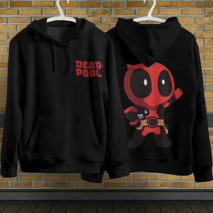 Deadpool Hoodie Casual Clothing Fashion Black Hoodie Cotton Long Sleeve Hooded Pullover Personality Streetwear 8