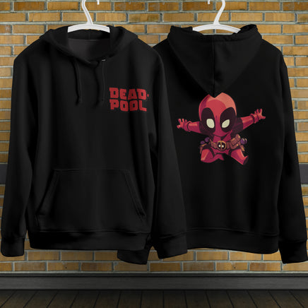 Deadpool Hoodie Casual Clothing Fashion Black Hoodie Cotton Long Sleeve Hooded Pullover Personality Streetwear 9