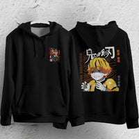Demon Slayer Hoodie Loose Casual Clothing Rengoku Tanjiro Zenitsu Inosuke Anime Streetwear Personality 1