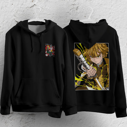 Demon Slayer Hoodie Loose Casual Clothing Rengoku Tanjiro Zenitsu Inosuke Anime Streetwear Personality 3