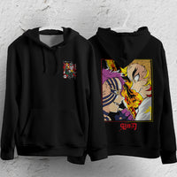 Demon Slayer Hoodie Loose Casual Clothing Rengoku Tanjiro Zenitsu Inosuke Anime Streetwear Personality 7