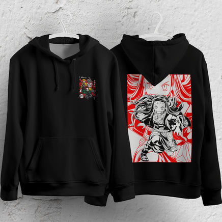 Demon Slayer Hoodie Loose Casual Clothing Rengoku Tanjiro Zenitsu Inosuke Anime Streetwear Personality 15