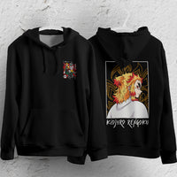 Demon Slayer Hoodie Loose Casual Clothing Rengoku Tanjiro Zenitsu Inosuke Anime Streetwear Personality 10