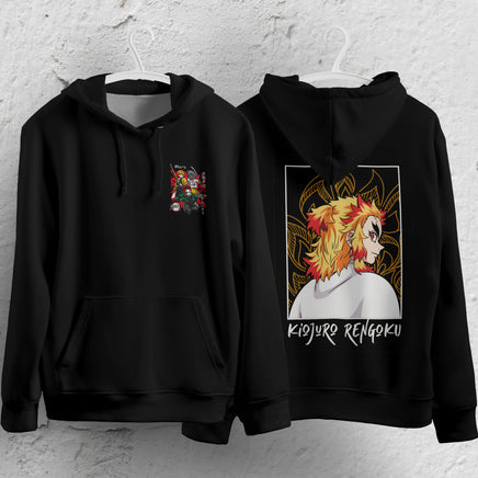 Demon Slayer Hoodie Loose Casual Clothing Rengoku Tanjiro Zenitsu Inosuke Anime Streetwear Personality 10