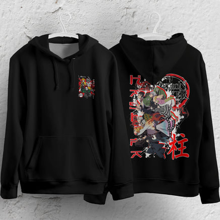 Demon Slayer Hoodie Loose Casual Clothing Rengoku Tanjiro Zenitsu Inosuke Anime Streetwear Personality 15