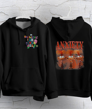 Inside Out Hoodie Loose Casual Clothing Cute Cartoon Streetwear Personality