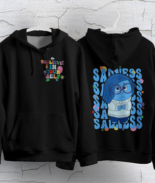 Inside Out Hoodie Loose Casual Clothing Cute Cartoon Streetwear Personality
