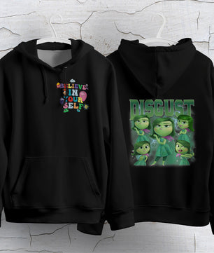 Inside Out Hoodie Loose Casual Clothing Cute Cartoon Streetwear Personality
