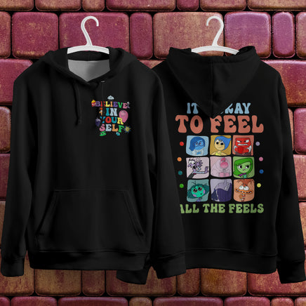 Inside Out Hoodie Loose Casual Clothing Cute Cartoon Streetwear Personality 1