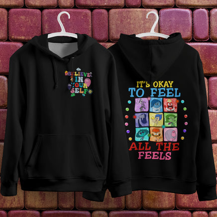 Inside Out Hoodie Loose Casual Clothing Cute Cartoon Streetwear Personality 2