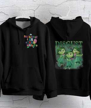 Inside Out Hoodie Loose Casual Clothing Cute Cartoon Streetwear Personality
