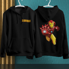 Iron Man Hoodie Streetwear Fashion Black Hooded Pullover Personality Sweatshirt 1
