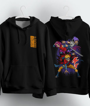 Naruto Hoodie Loose Casual Clothing Anime Fashion Long Sleeve Hooded Pullover Personality Streetwear