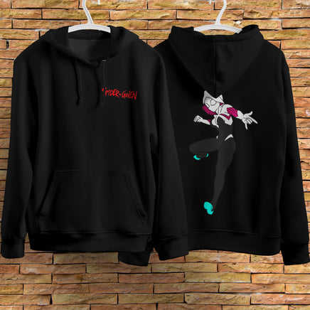 Spider Gwen Hoodie Casual Clothes Black Hoodie Fashion Long Sleeve Hooded Pullover Personality Streetwear 8