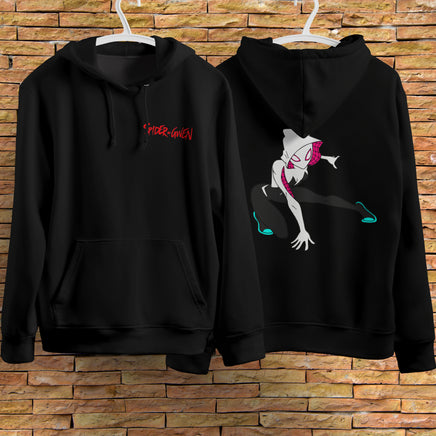 Spider Gwen Hoodie Casual Clothes Black Hoodie Fashion Long Sleeve Hooded Pullover Personality Streetwear 10