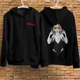 Spider Gwen Hoodie Casual Clothes Black Hoodie Fashion Long Sleeve Hooded Pullover Personality Streetwear 1